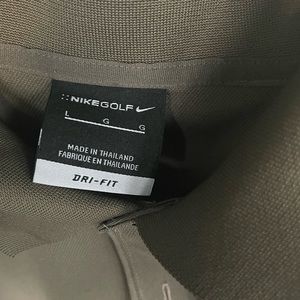 Olive colored Nike golf polo